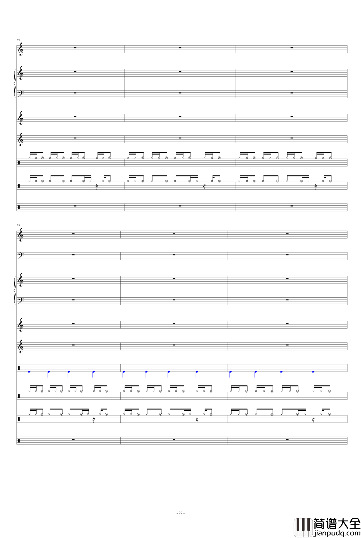 Only_my_railgun钢琴谱_总谱_fripSide