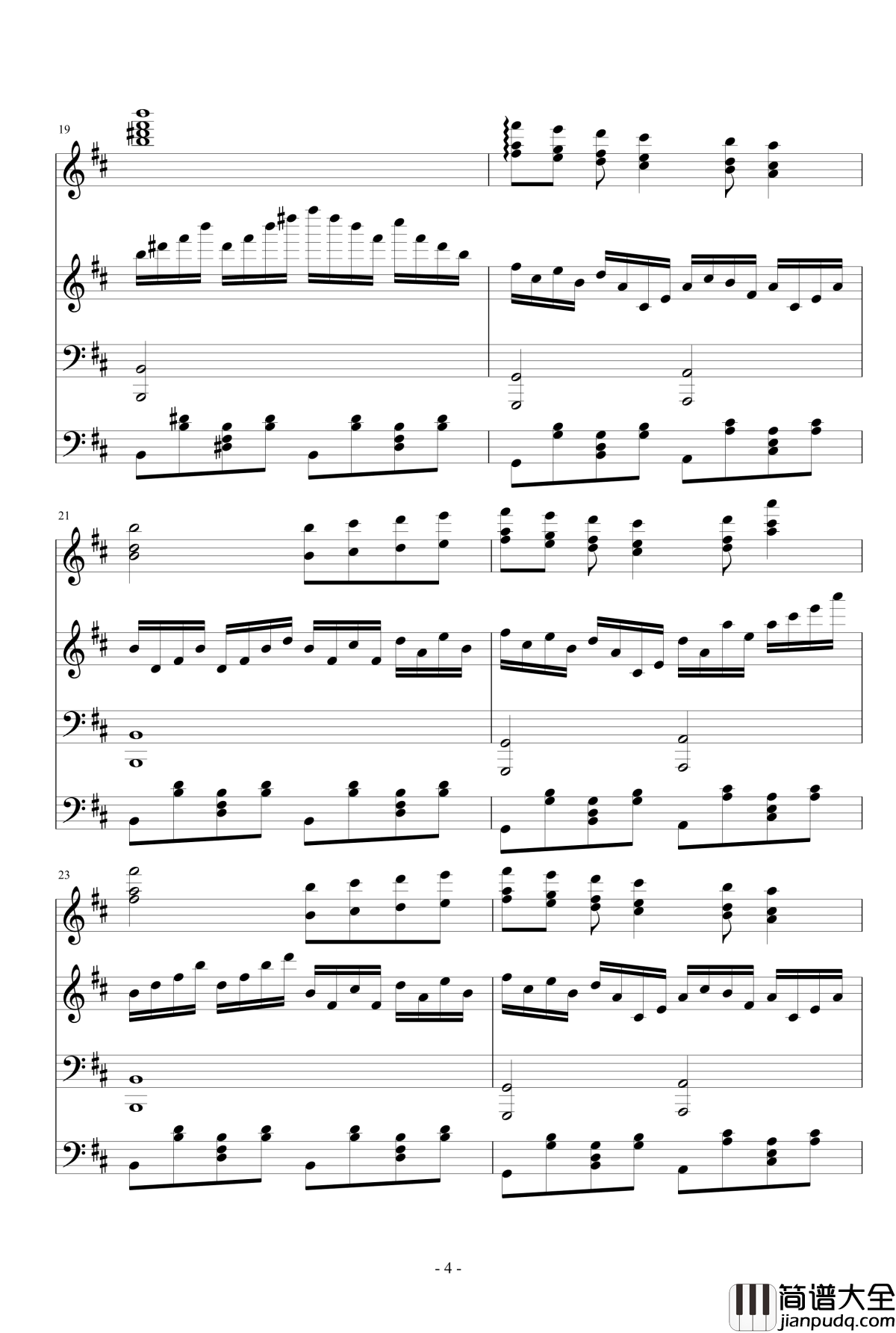 极品钢琴高手练习曲1钢琴谱_晴空之歌_瑜乐星