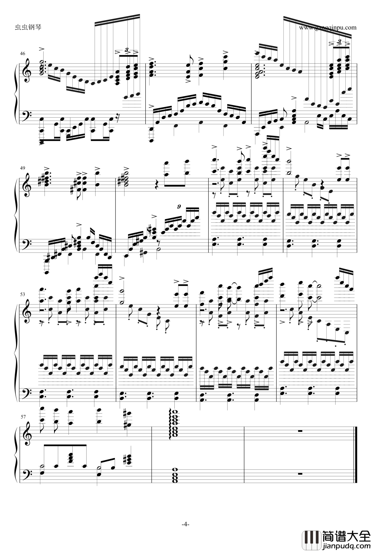 天空之城钢琴谱_重制版_久石让