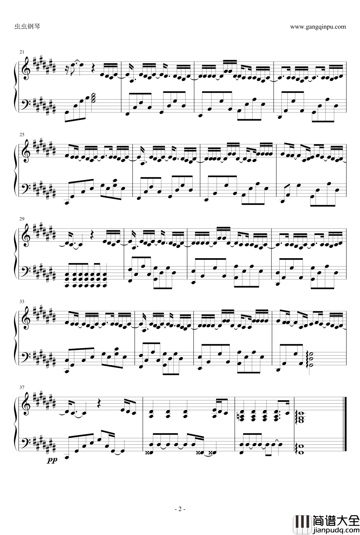 算什么男人钢琴谱_钢琴独奏版_周杰伦