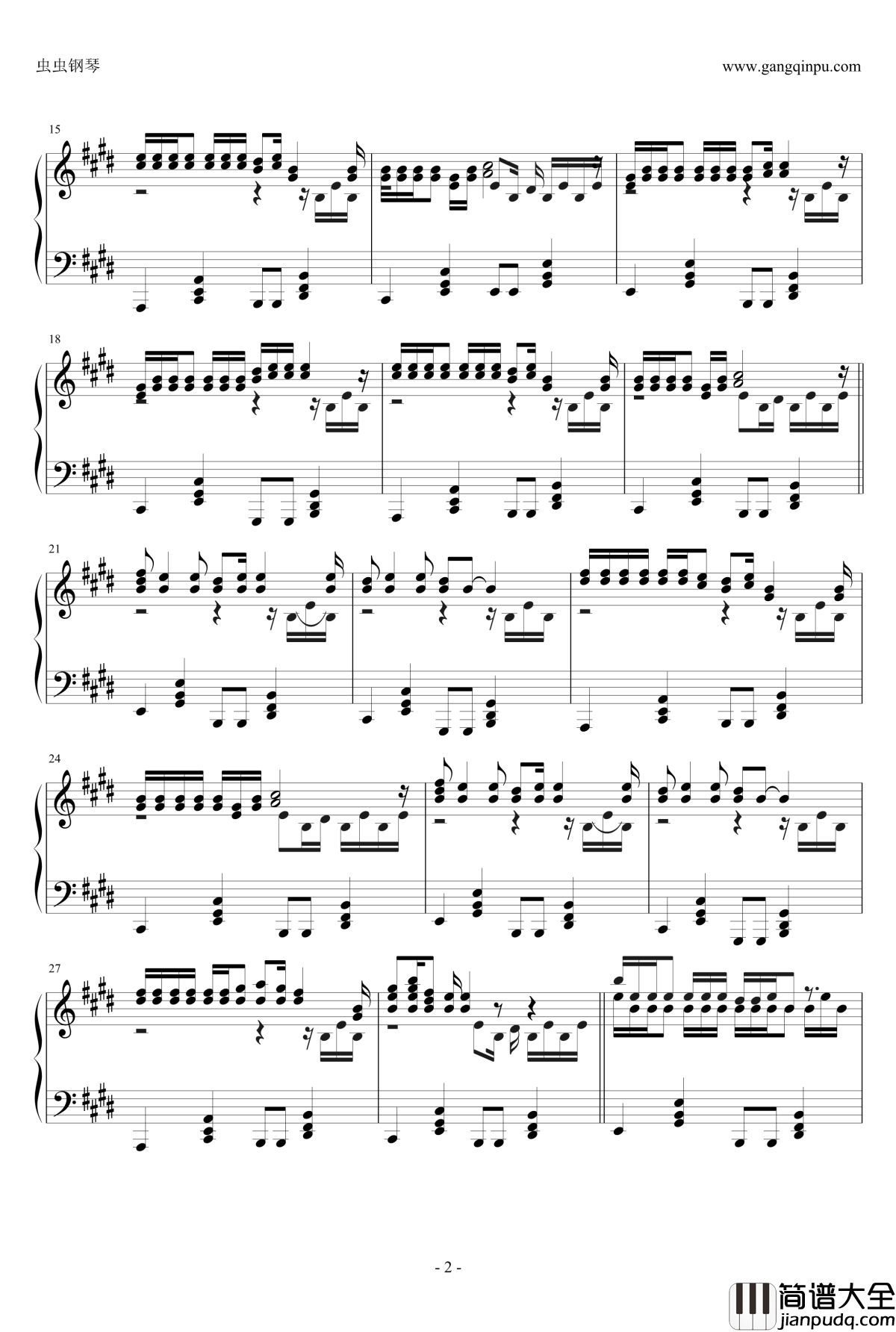 轻飘飘钢琴谱_ふわふわ_动漫