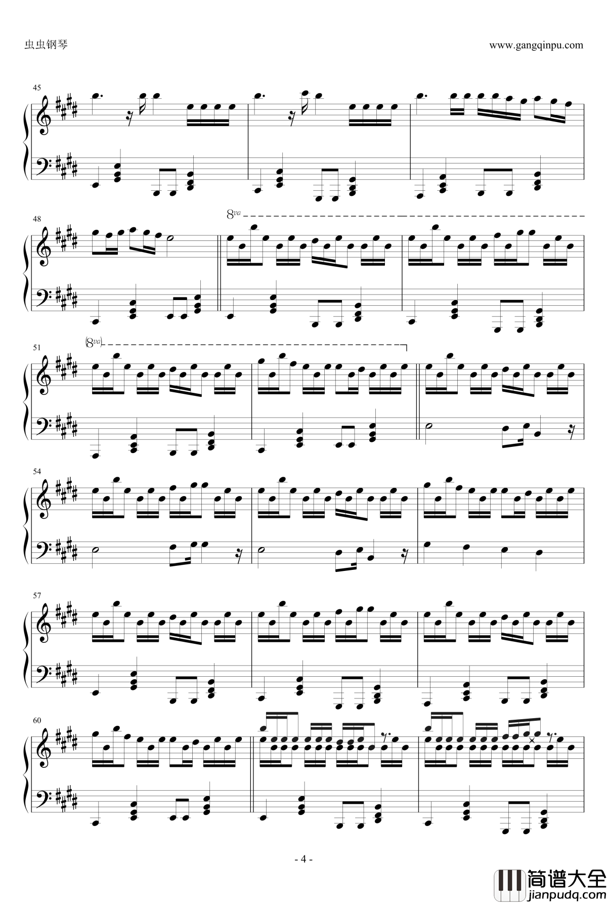 轻飘飘钢琴谱_ふわふわ_动漫