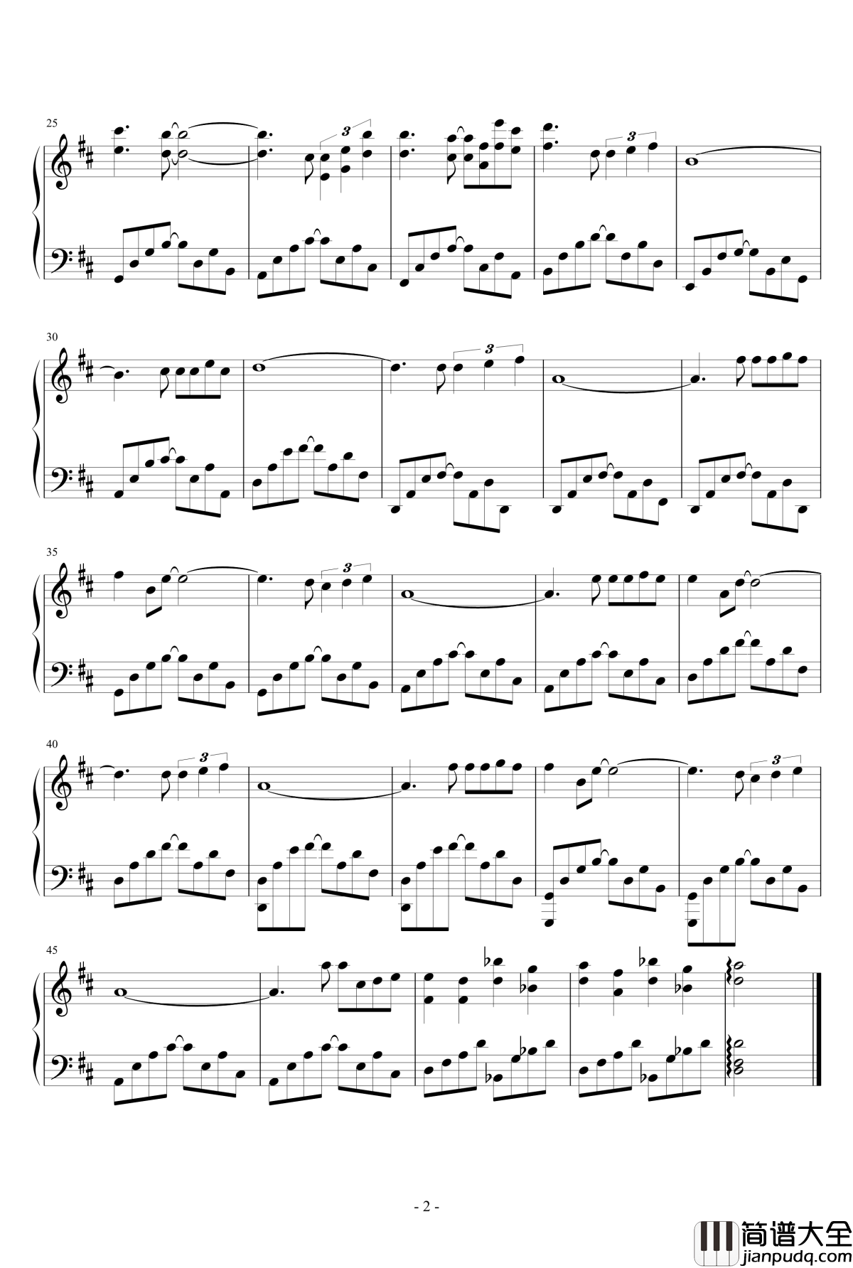 钢琴日记钢琴谱_致每一天_eggming