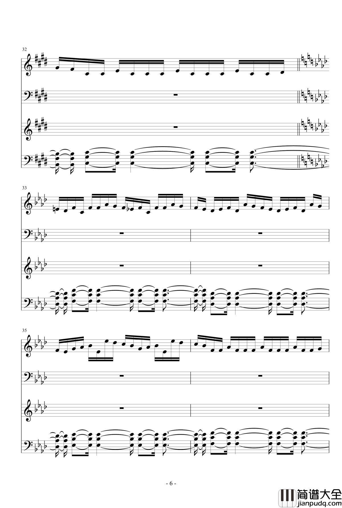 薇雨之诗大杂烩钢琴谱_陌兰&净心_薇雨陌兰