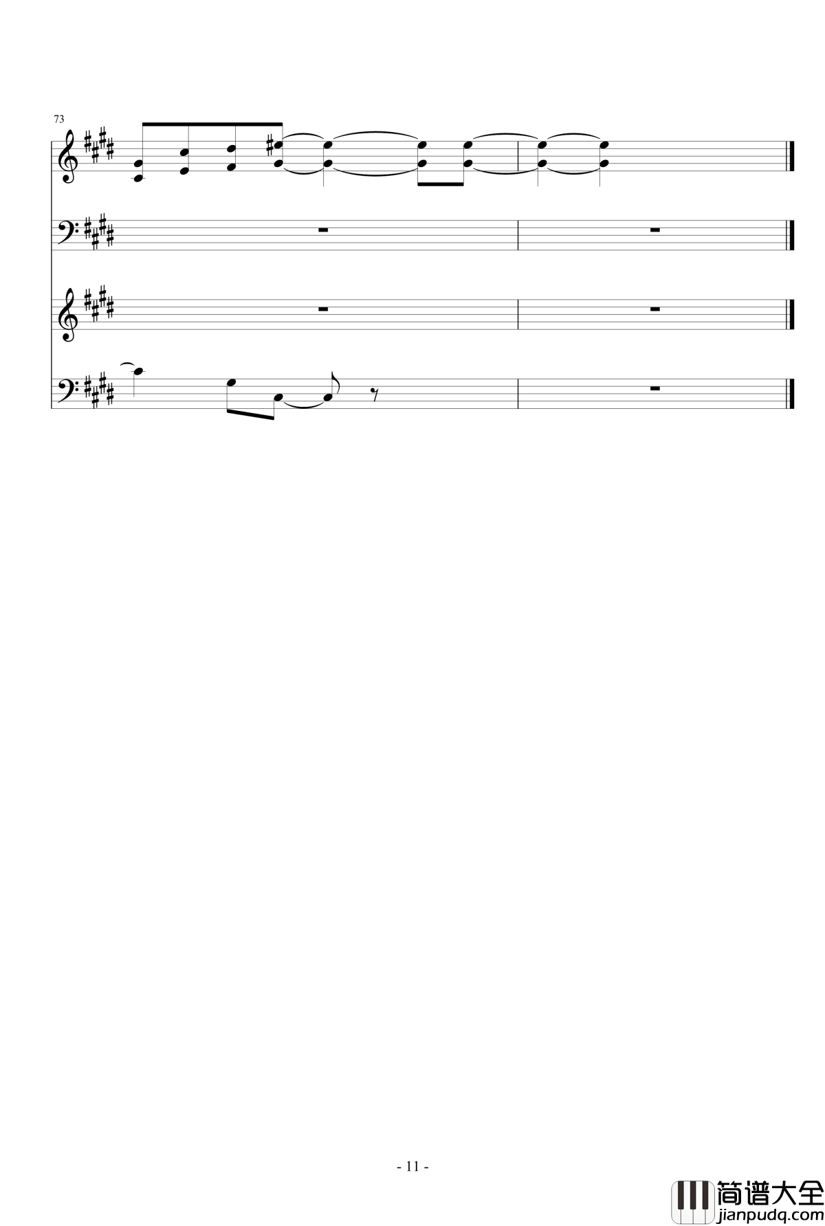 薇雨之诗大杂烩钢琴谱_陌兰&净心_薇雨陌兰