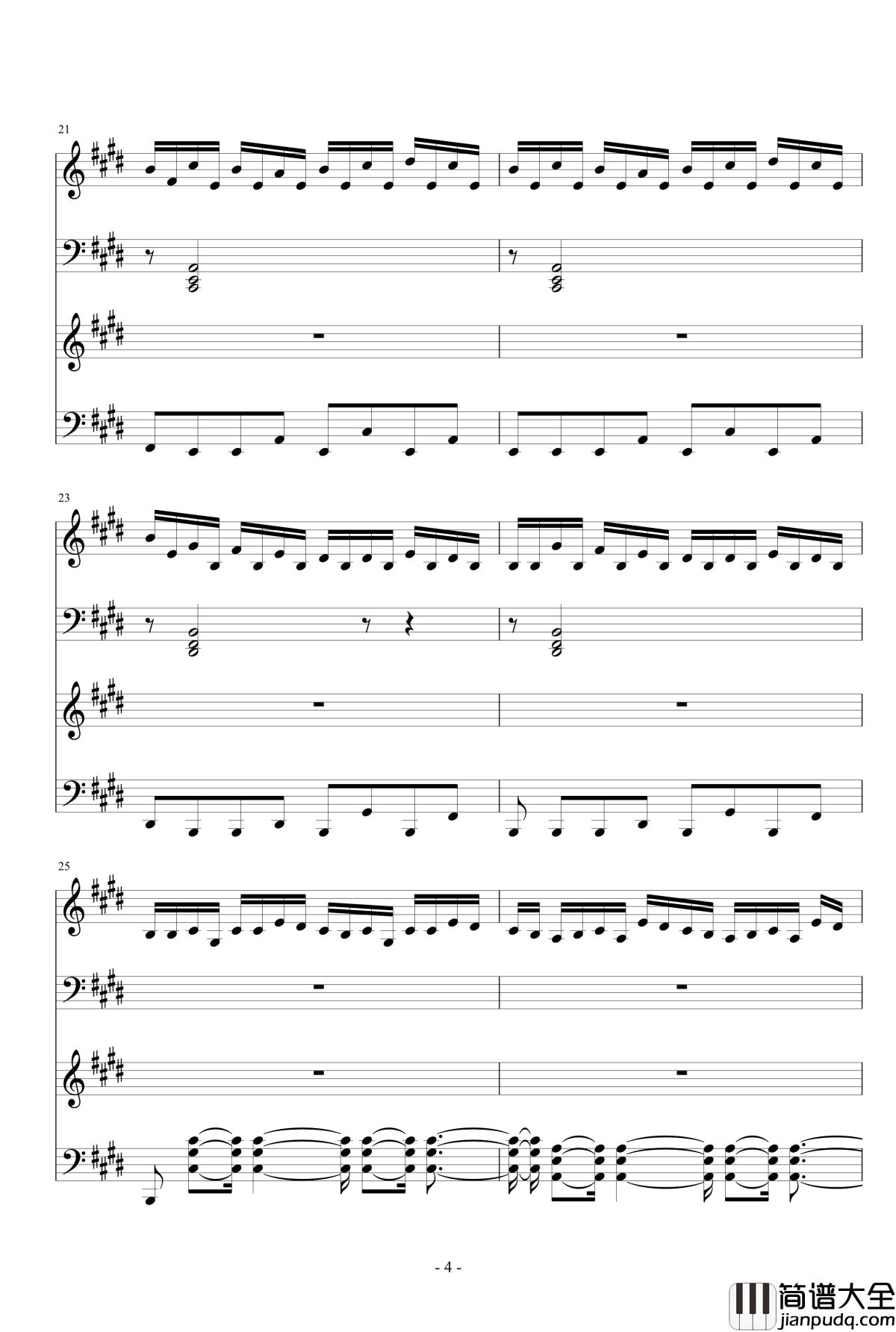 薇雨之诗大杂烩钢琴谱_陌兰&净心_薇雨陌兰