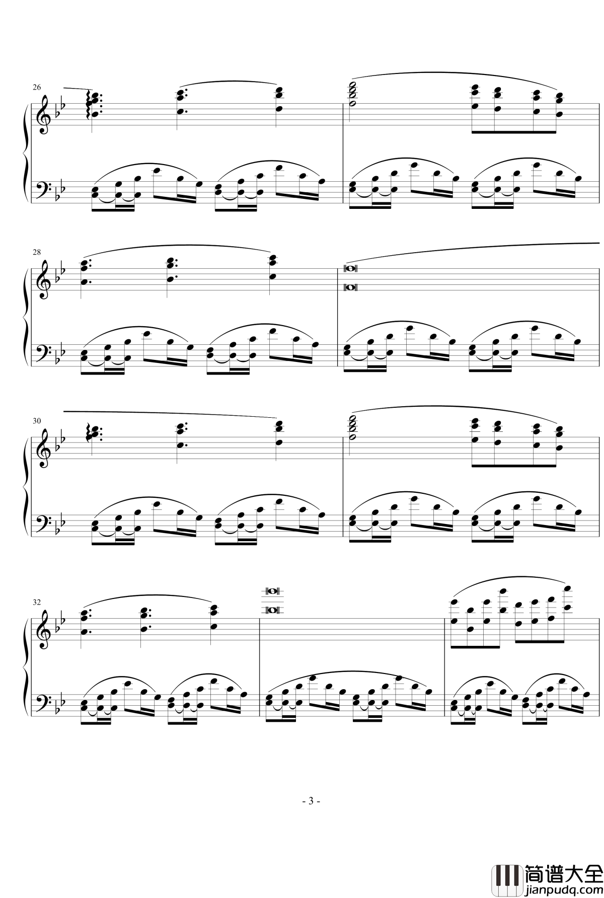 夏律钢琴谱_薇雨陌兰