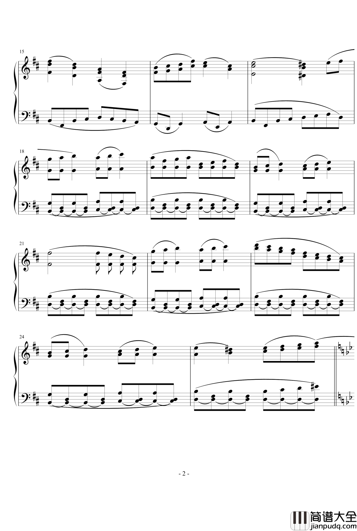 夏律钢琴谱_薇雨陌兰