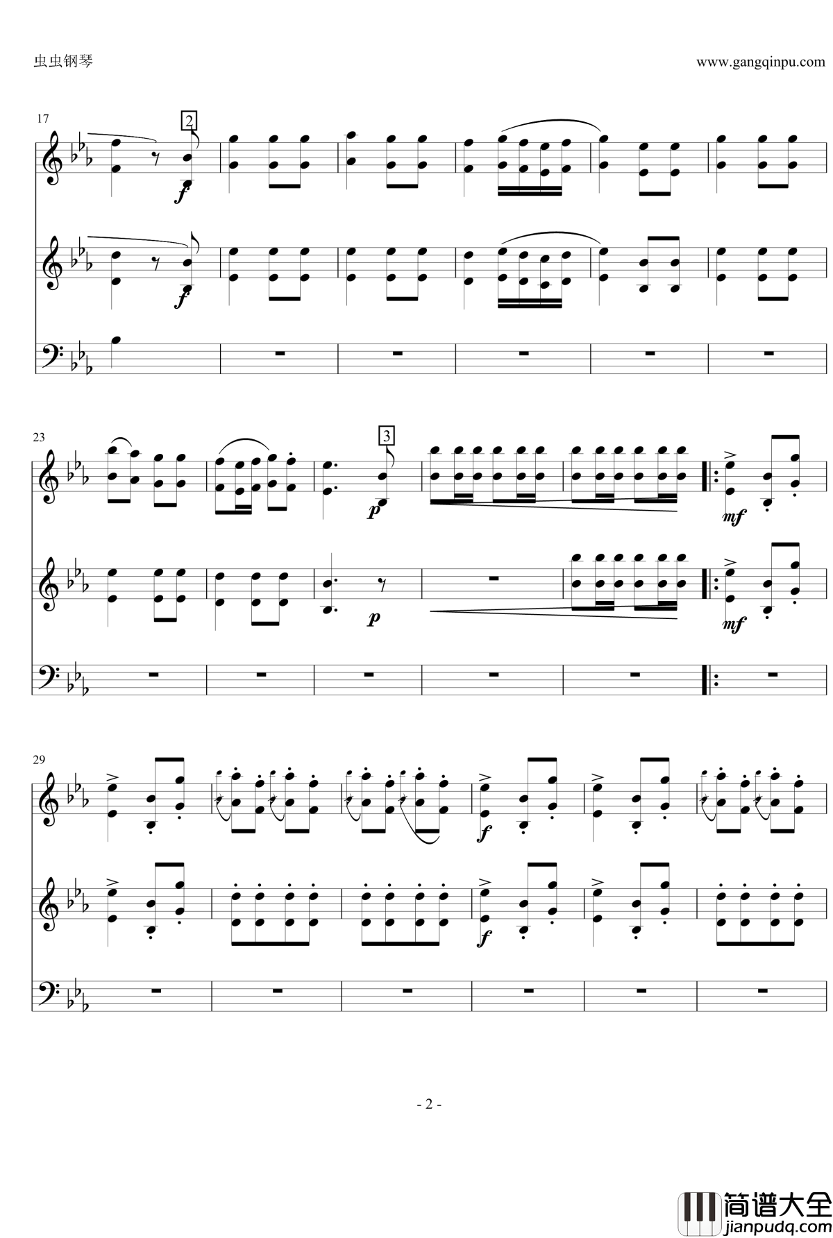 猎歌钢琴谱_Carl_Maria_von_Weber