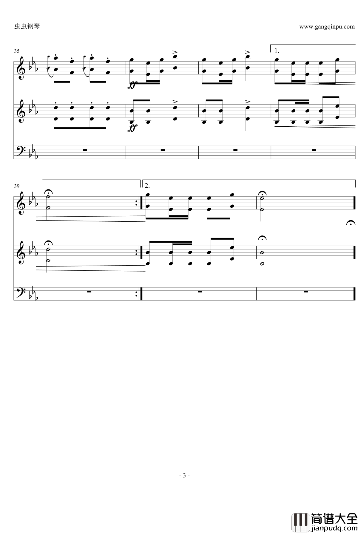 猎歌钢琴谱_Carl_Maria_von_Weber