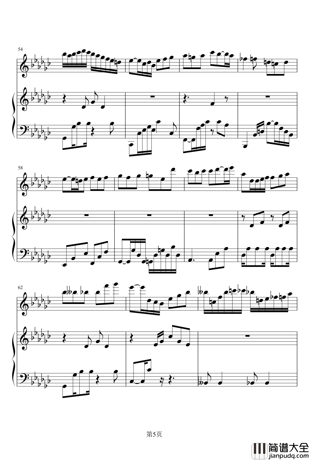 1874钢琴谱_陈奕迅