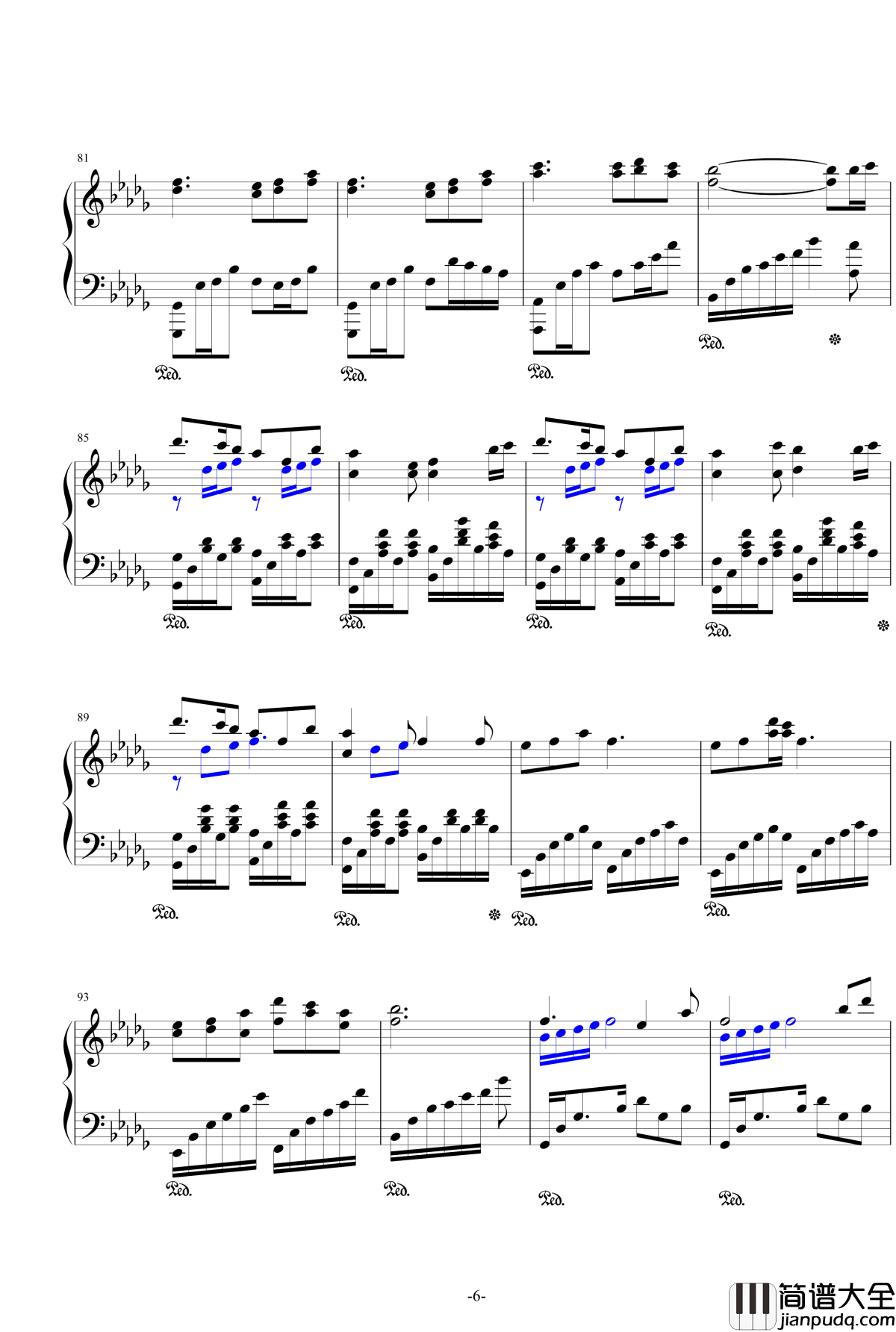 锦鲤抄钢琴谱_灰原哀