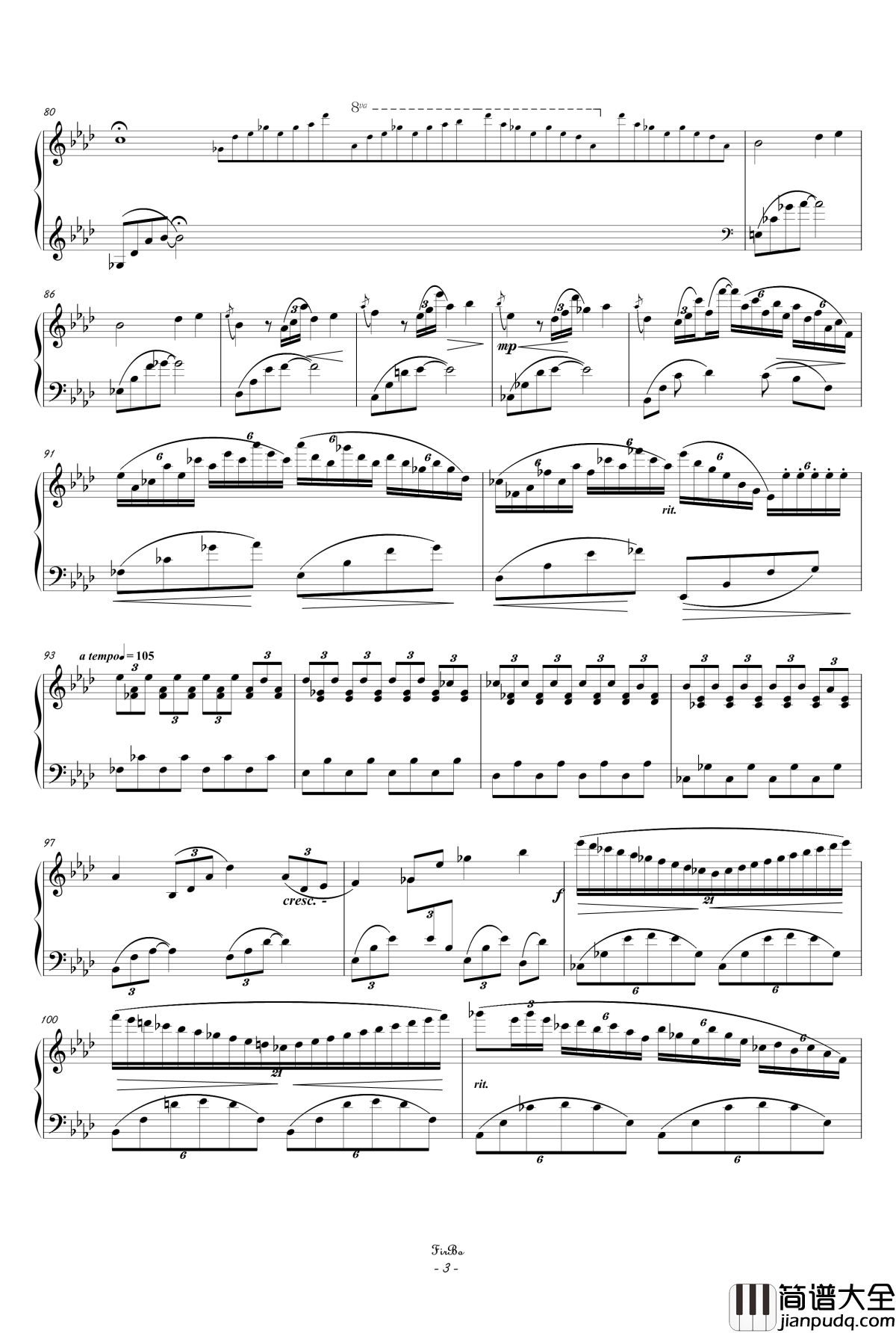 兔子之歌钢琴谱_作曲小熊