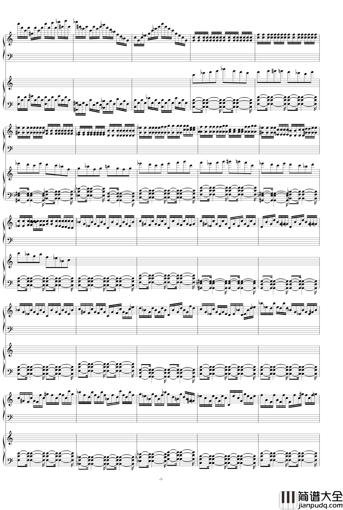 悲伤の落枫记忆钢琴谱_as2134