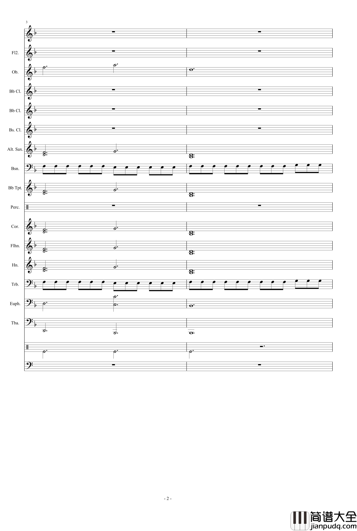 浮夸钢琴谱_管乐总谱_陈奕迅