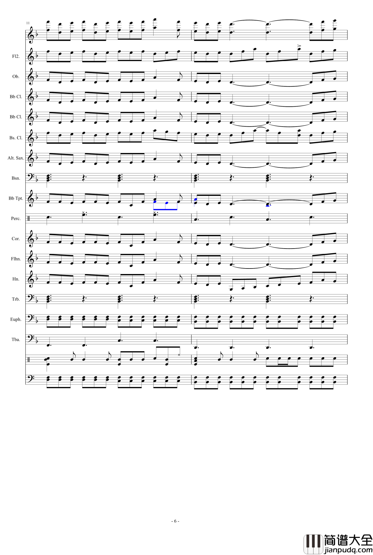 浮夸钢琴谱_管乐总谱_陈奕迅