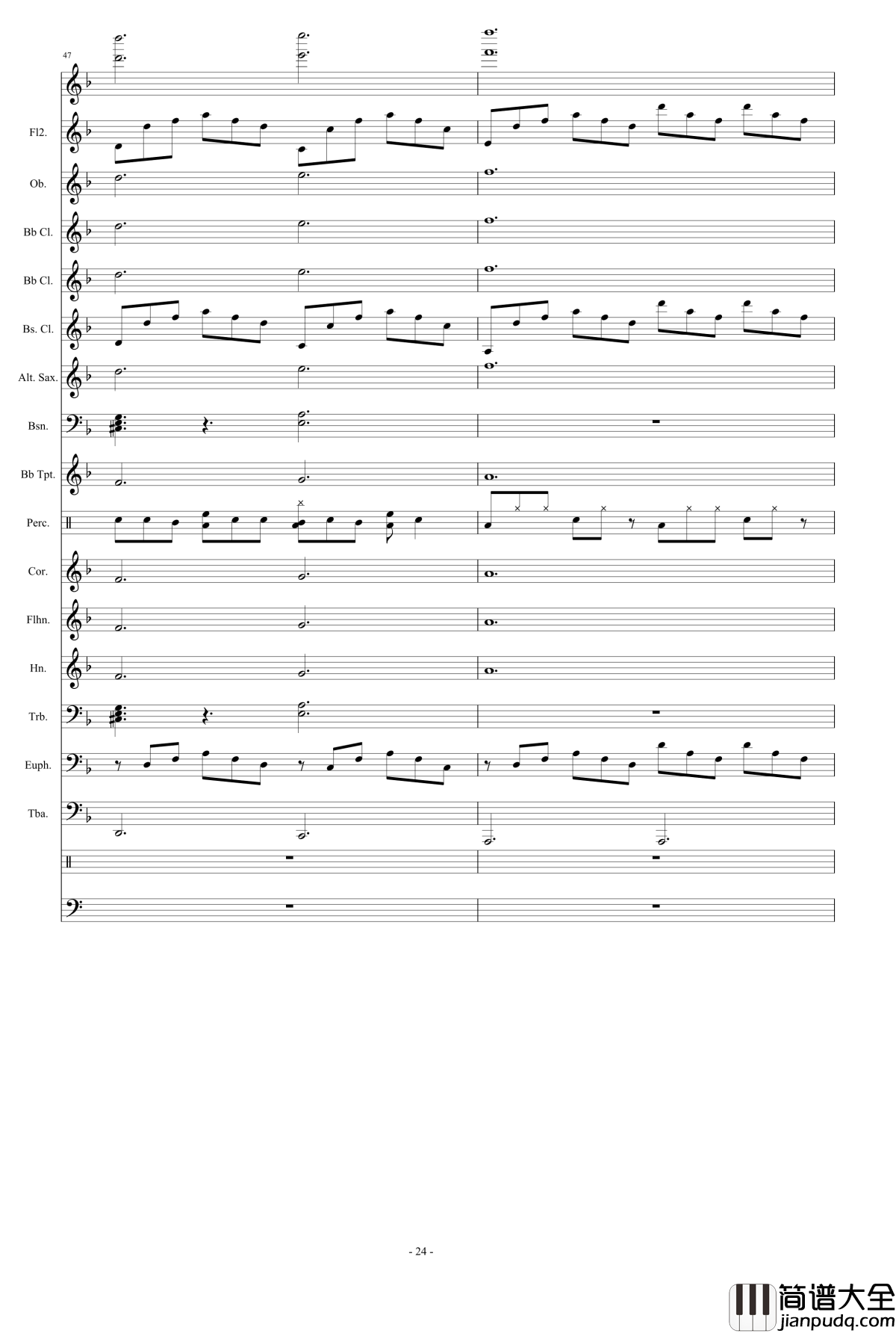 浮夸钢琴谱_管乐总谱_陈奕迅