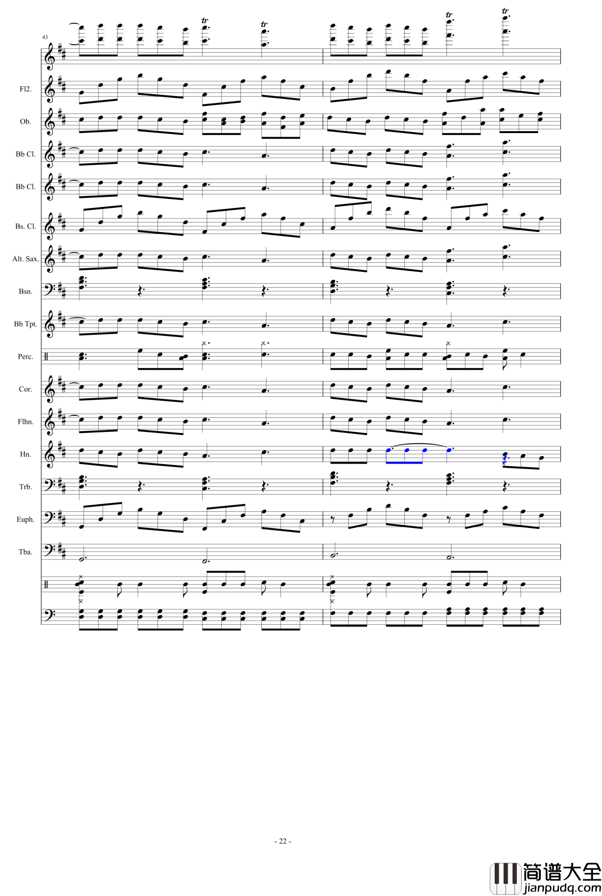 浮夸钢琴谱_管乐总谱_陈奕迅