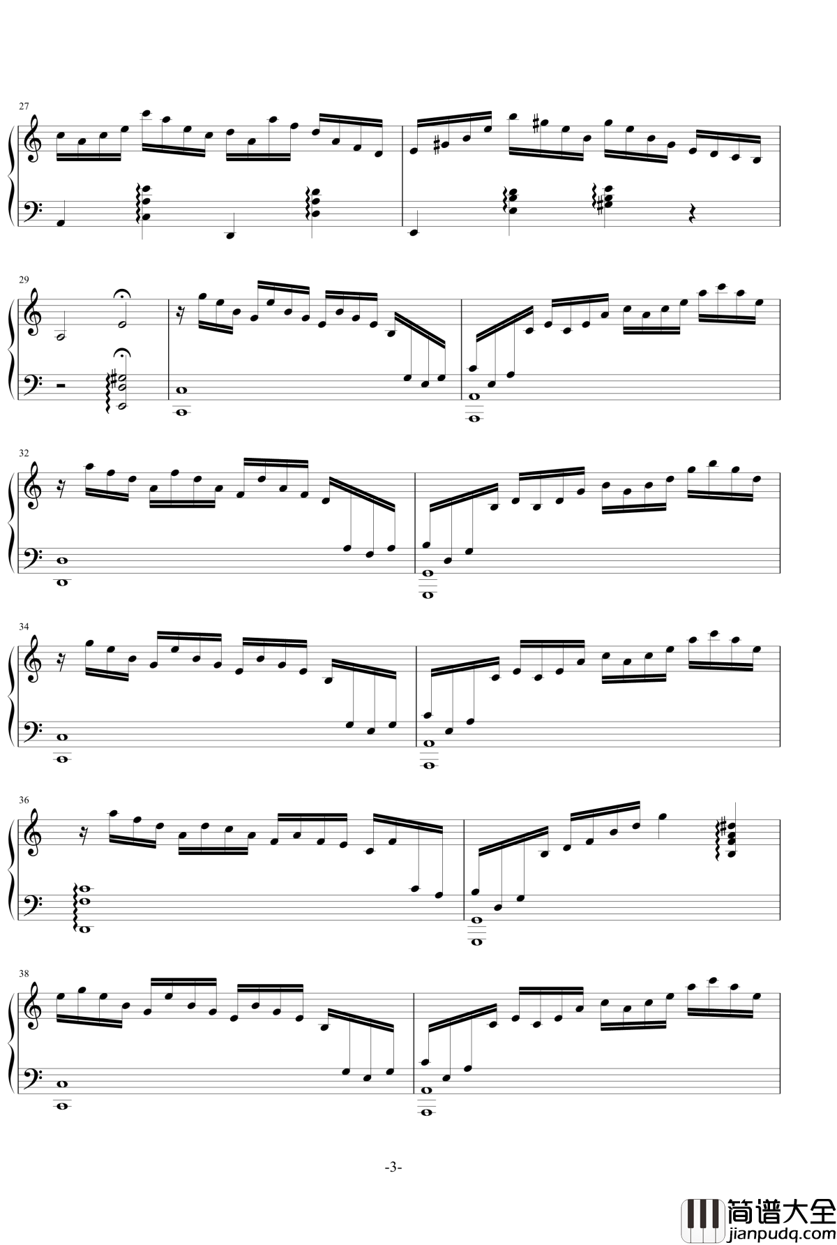 浪漫练习曲钢琴谱_乐之琴