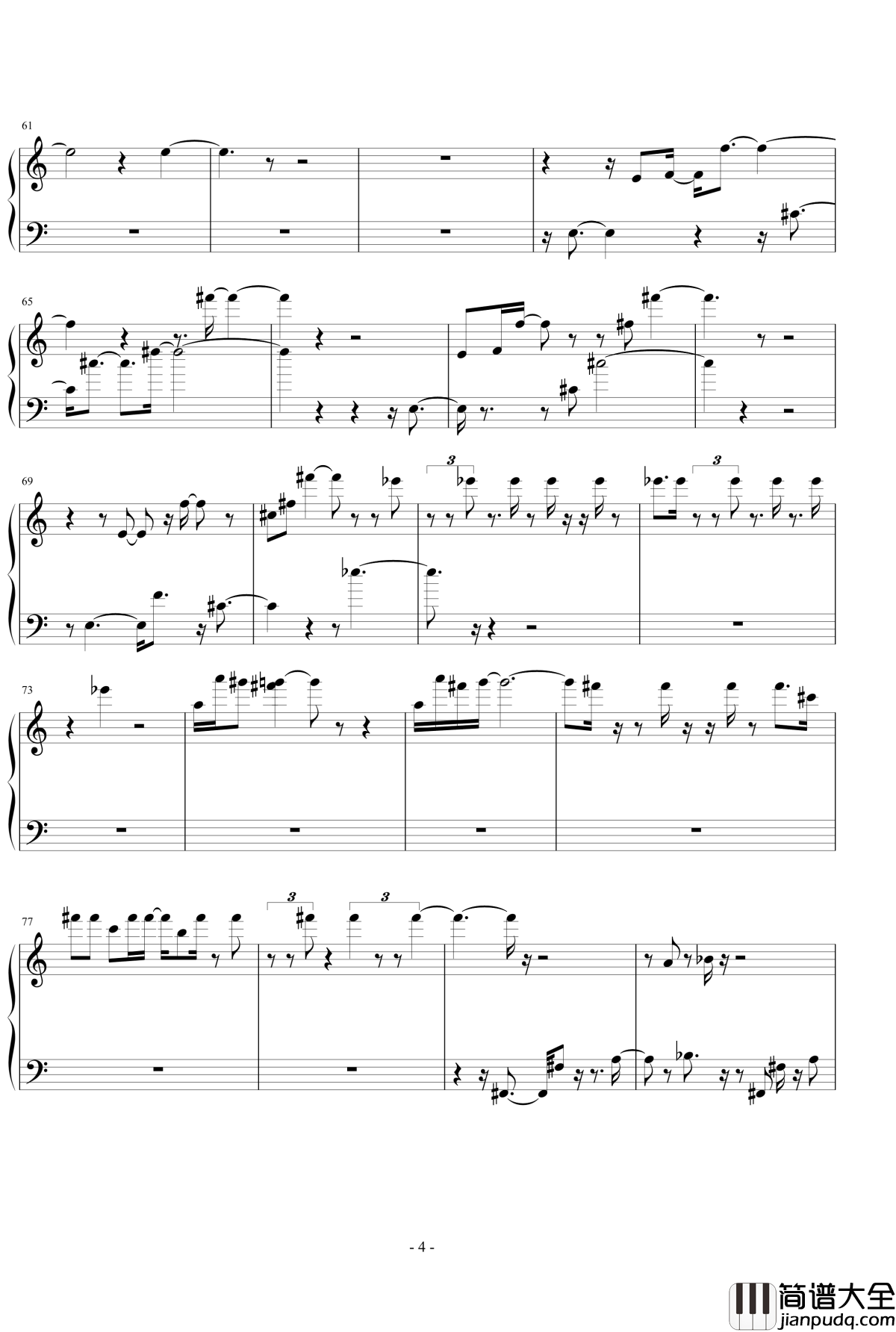 晚林帆影钢琴谱_eggming