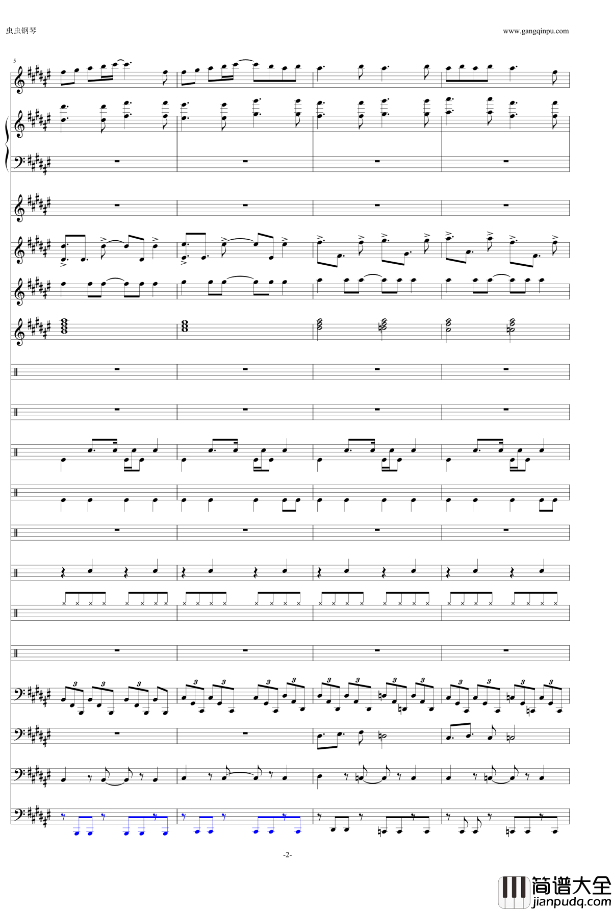 eternal_reality钢琴谱_fripSide