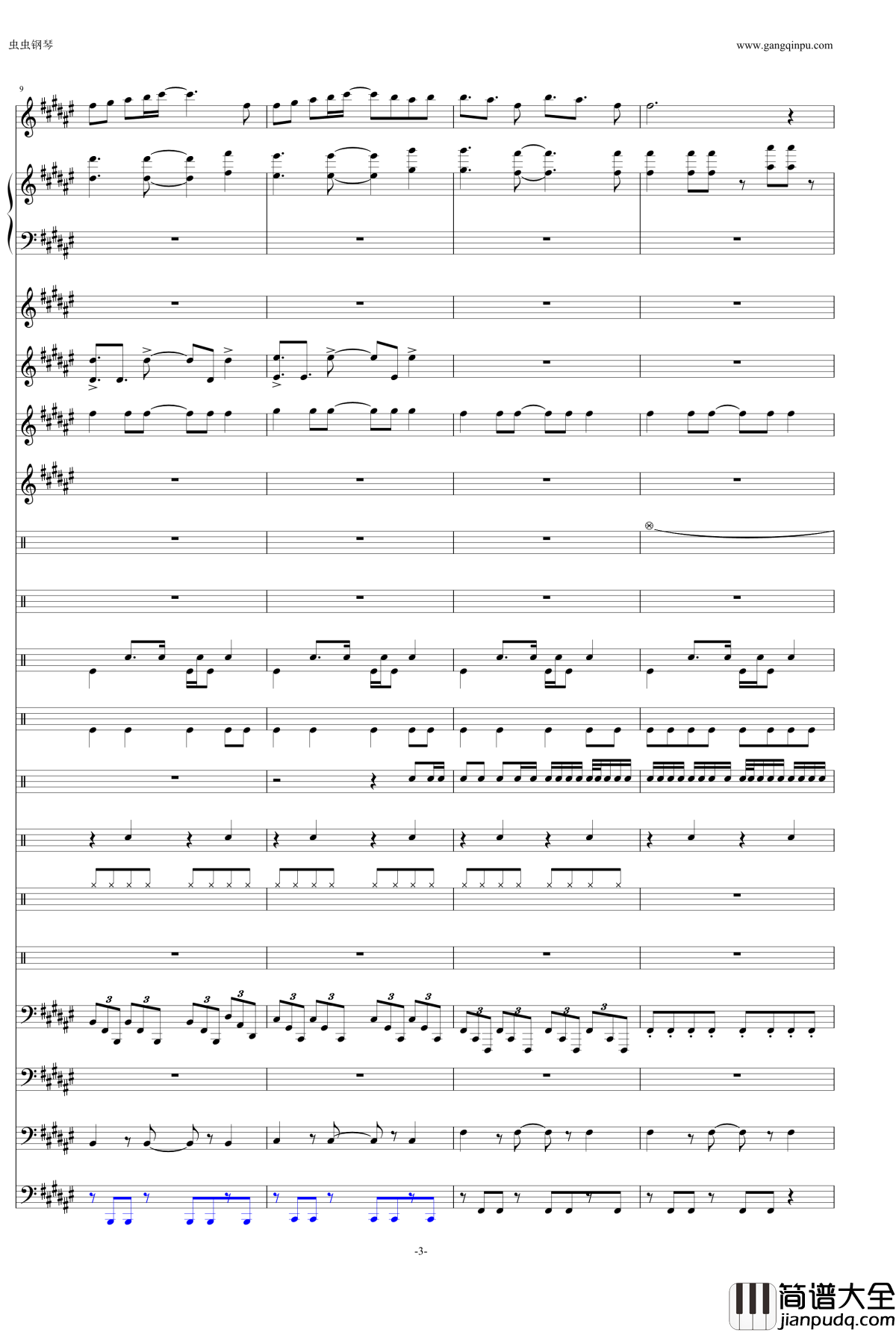 eternal_reality钢琴谱_fripSide