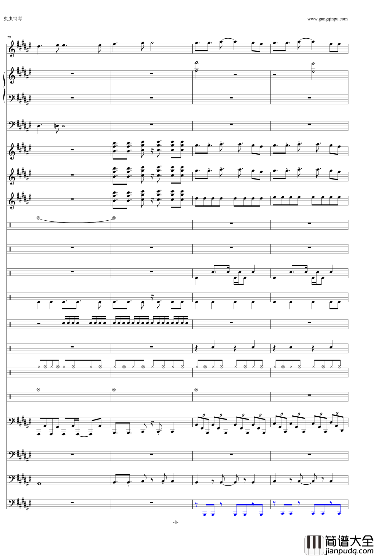 eternal_reality钢琴谱_fripSide