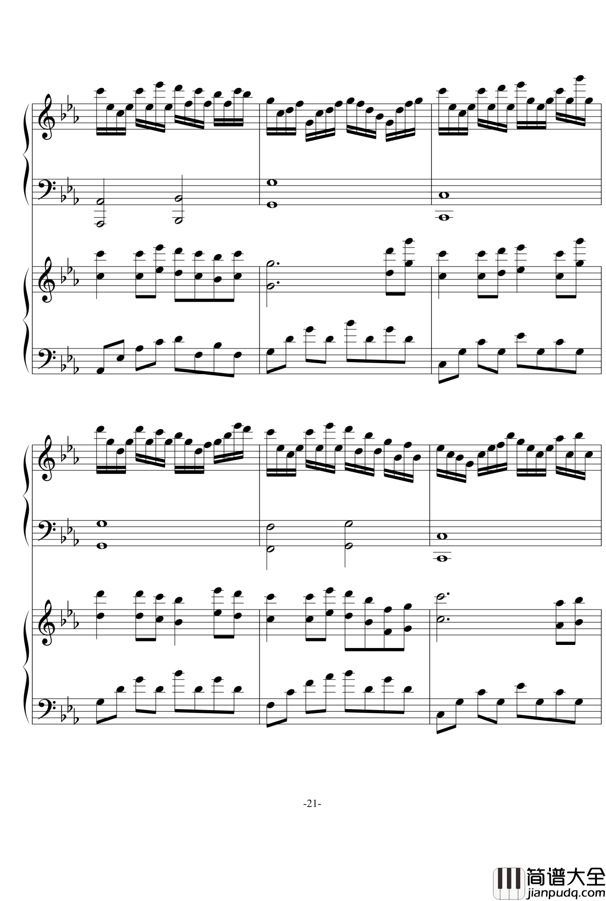 悲伤の日暮记忆钢琴谱_as2134