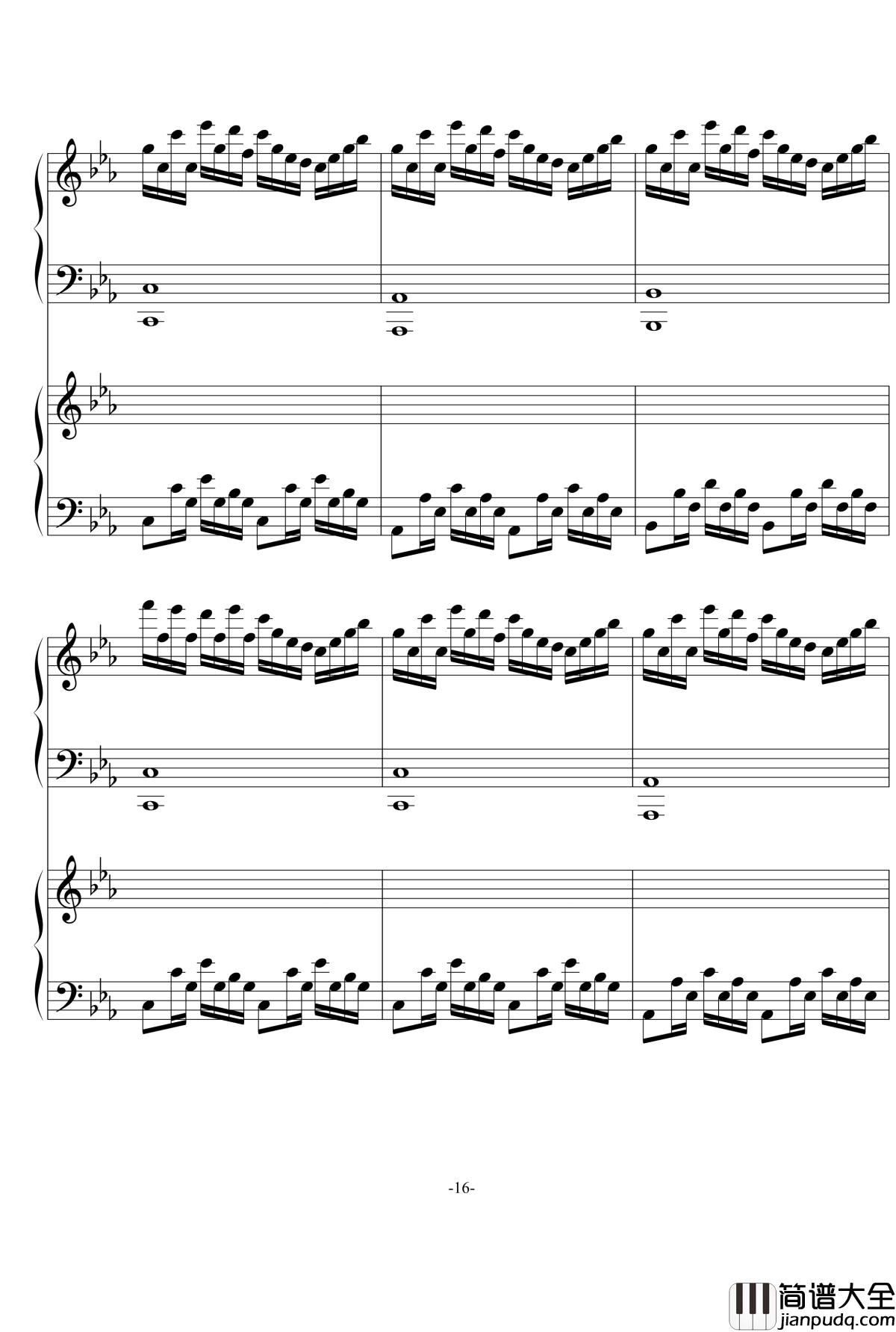 悲伤の日暮记忆钢琴谱_as2134