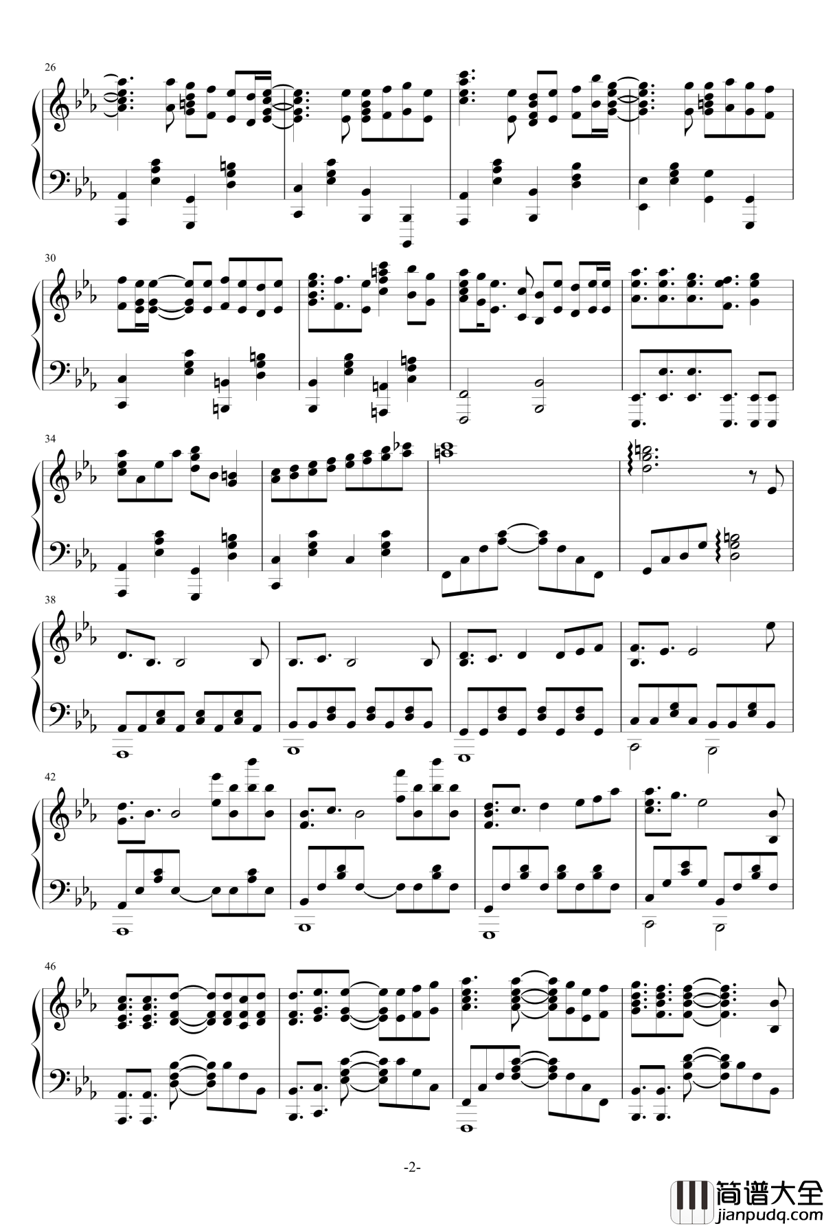 AKB0048_Next_Stage_ED钢琴谱_将泪水献给你_Kono_Namida_wo_Kimi_ni_Sasagu_この涙を君に_完整版_Full_ver