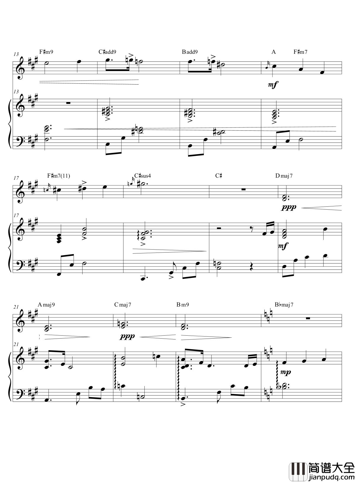 Serenity钢琴谱_I安_火焰纹章