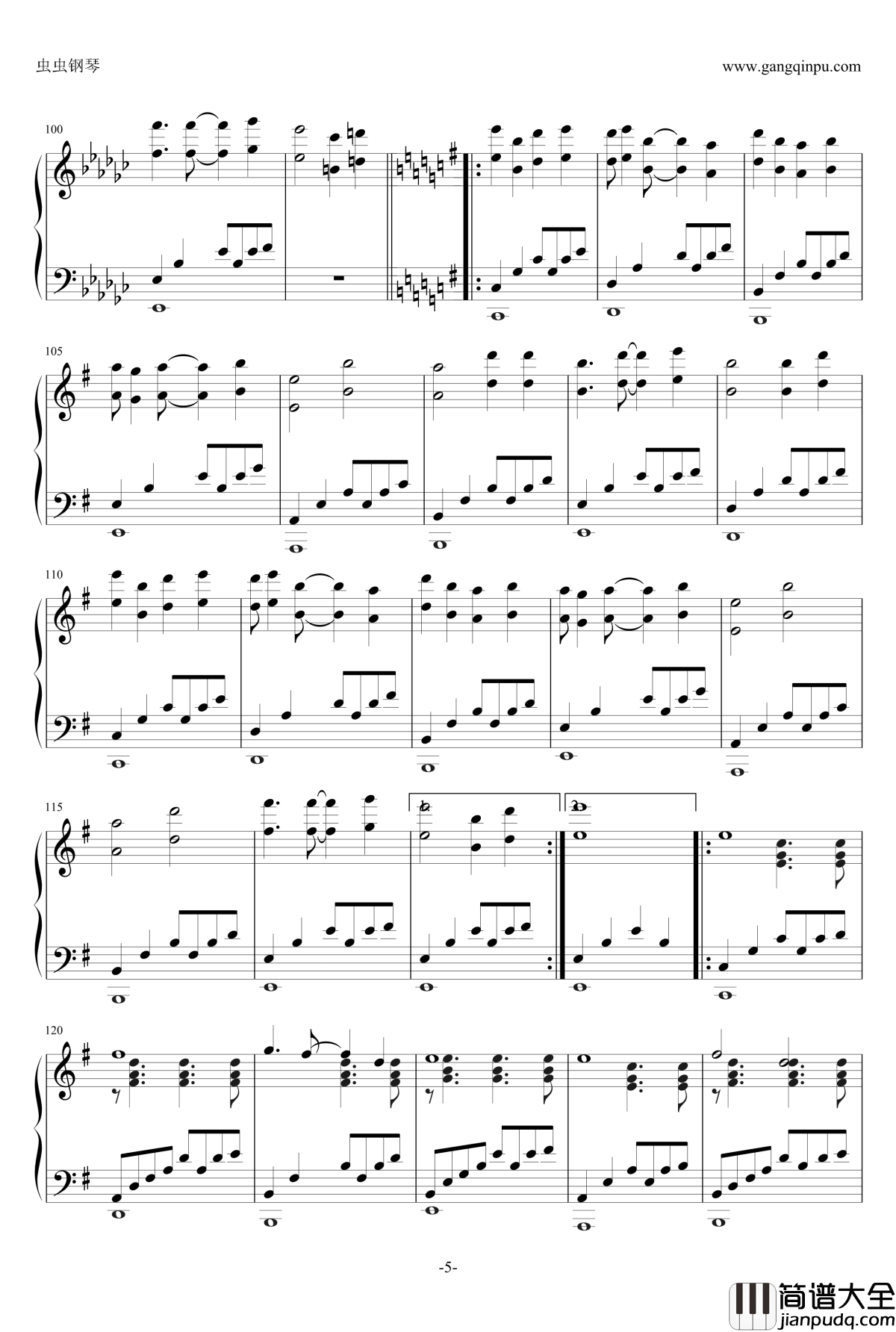 An_Evening_Calm钢琴谱_fripSide