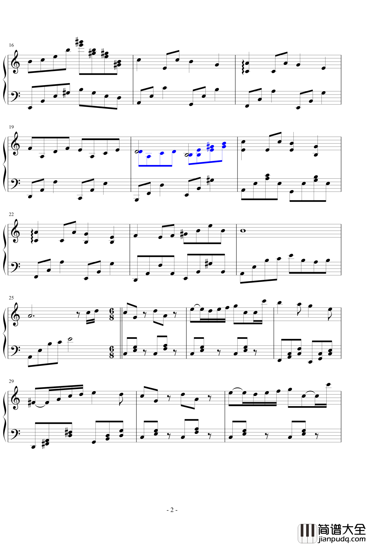 钢琴日记钢琴谱_3月13日_eggming