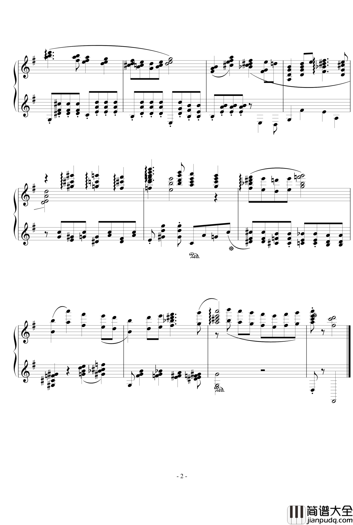 夜上海钢琴谱_配和声选段_流行追梦人