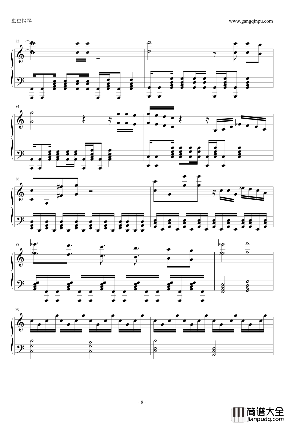 My_Dearest钢琴谱_ENE_罪恶王冠OP