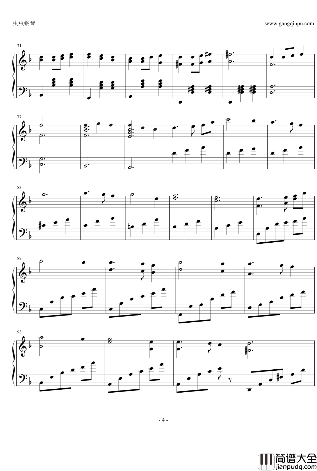 waltz钢琴谱_明日的娜嘉