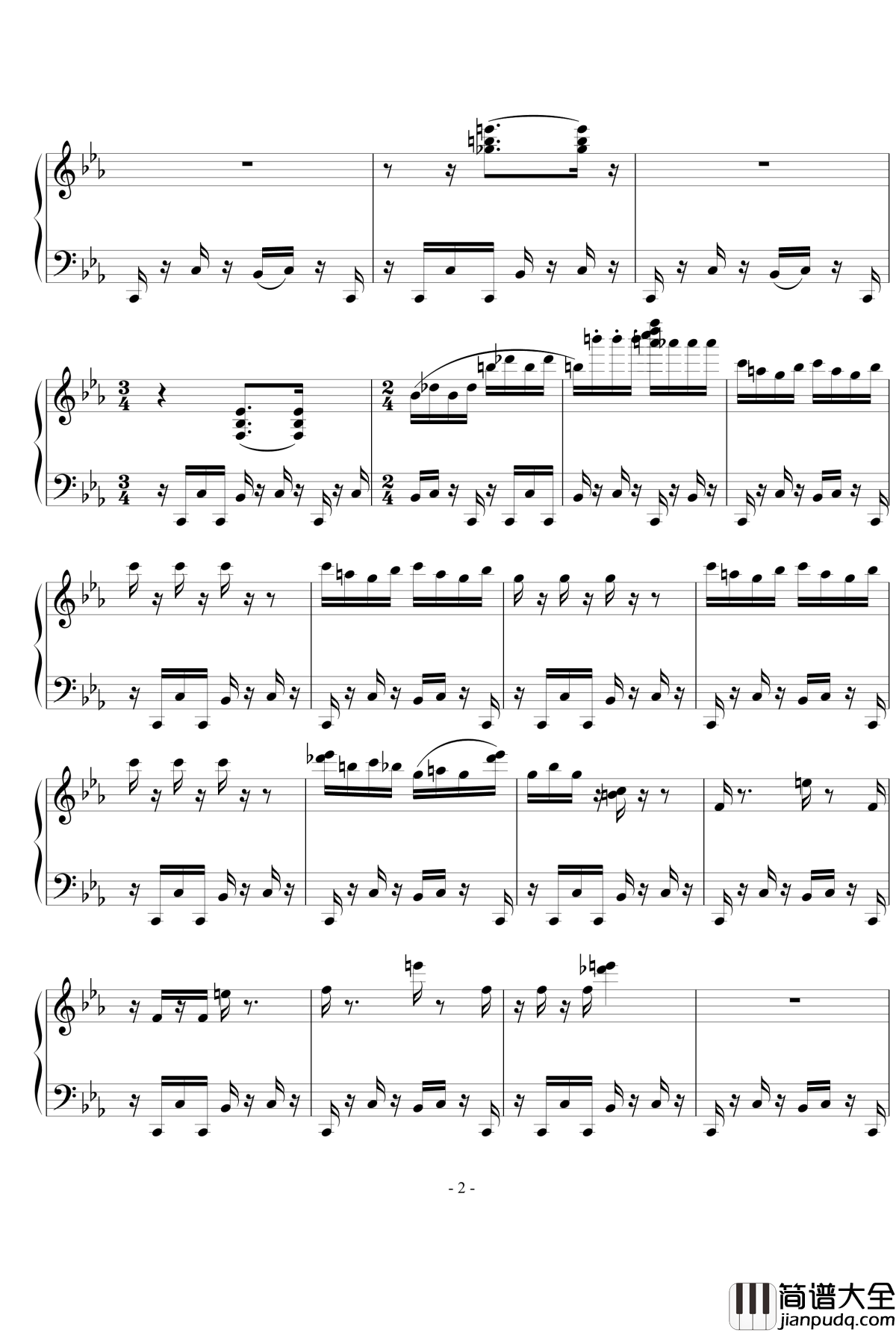 辣妹子变奏曲钢琴谱_流行追梦人