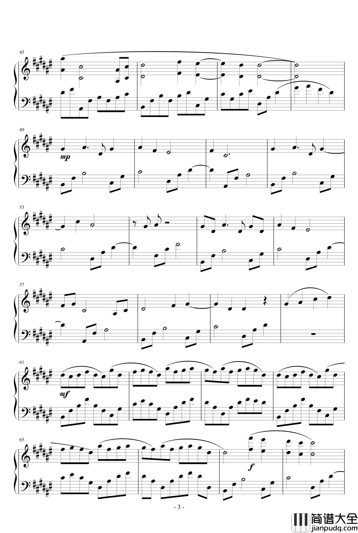 南柯钢琴谱_Supianoz