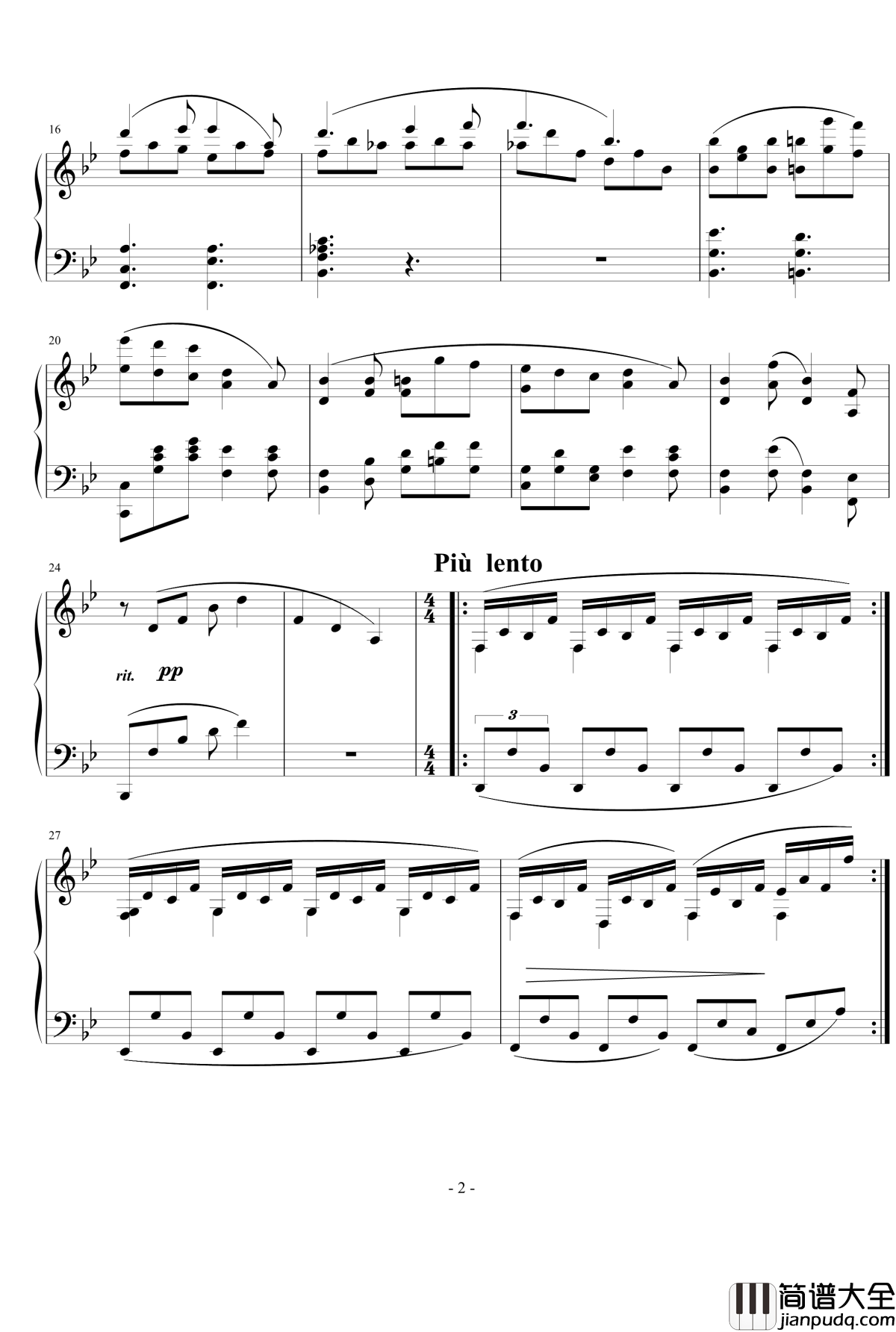 随笔曲2钢琴谱_nyride