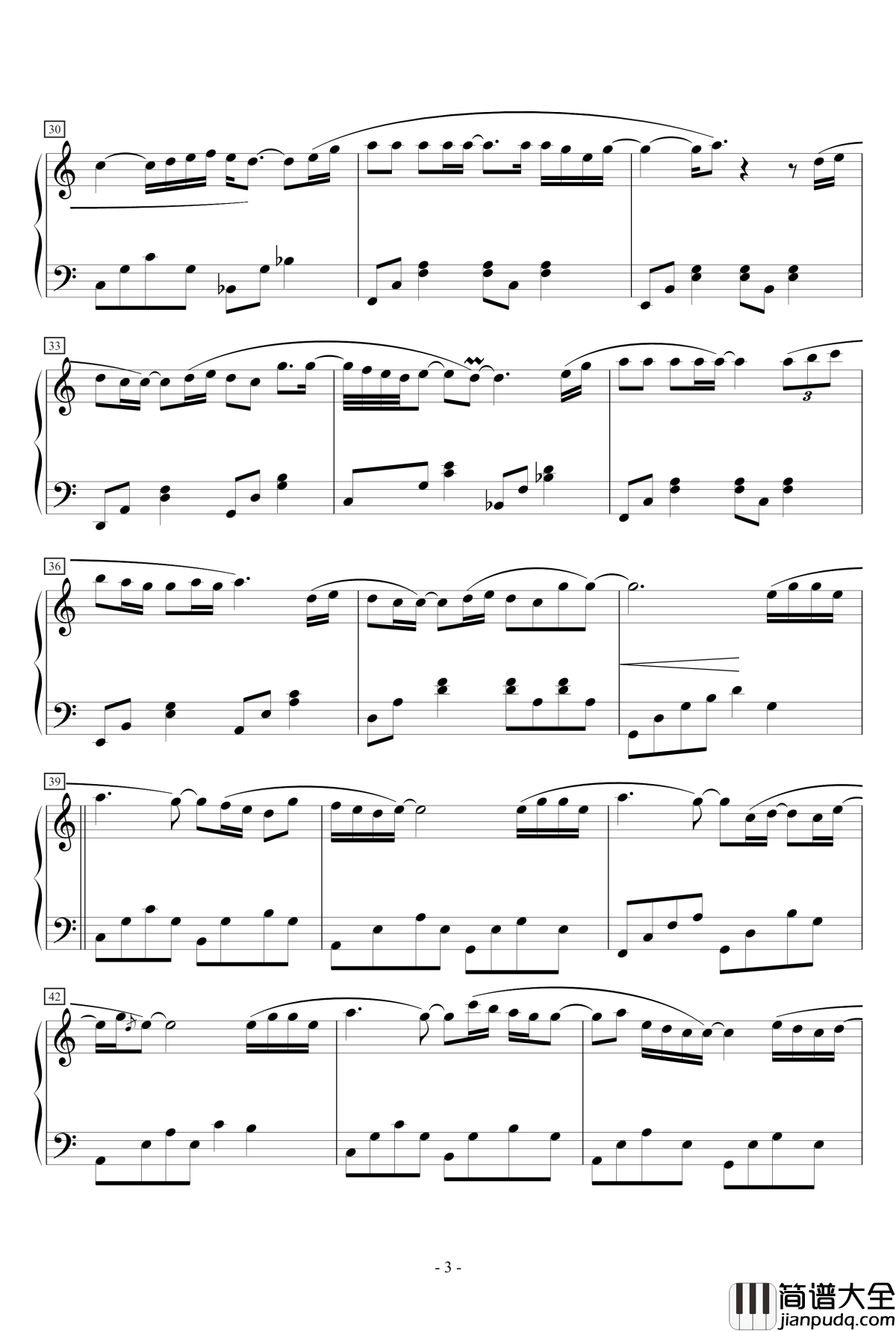 用心爱你钢琴谱_继承者们_The_Heirs_OST__Only_With_My_Heart_只会用心_朴正炫