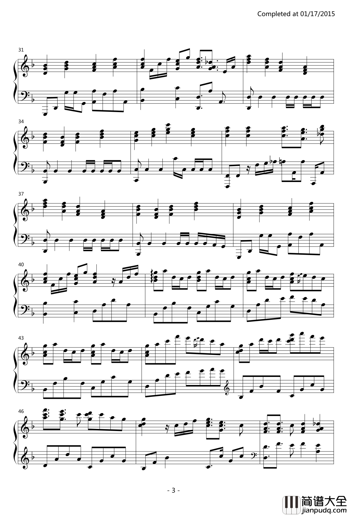 _by_koma'n钢琴谱_伴奏谱_千本樱