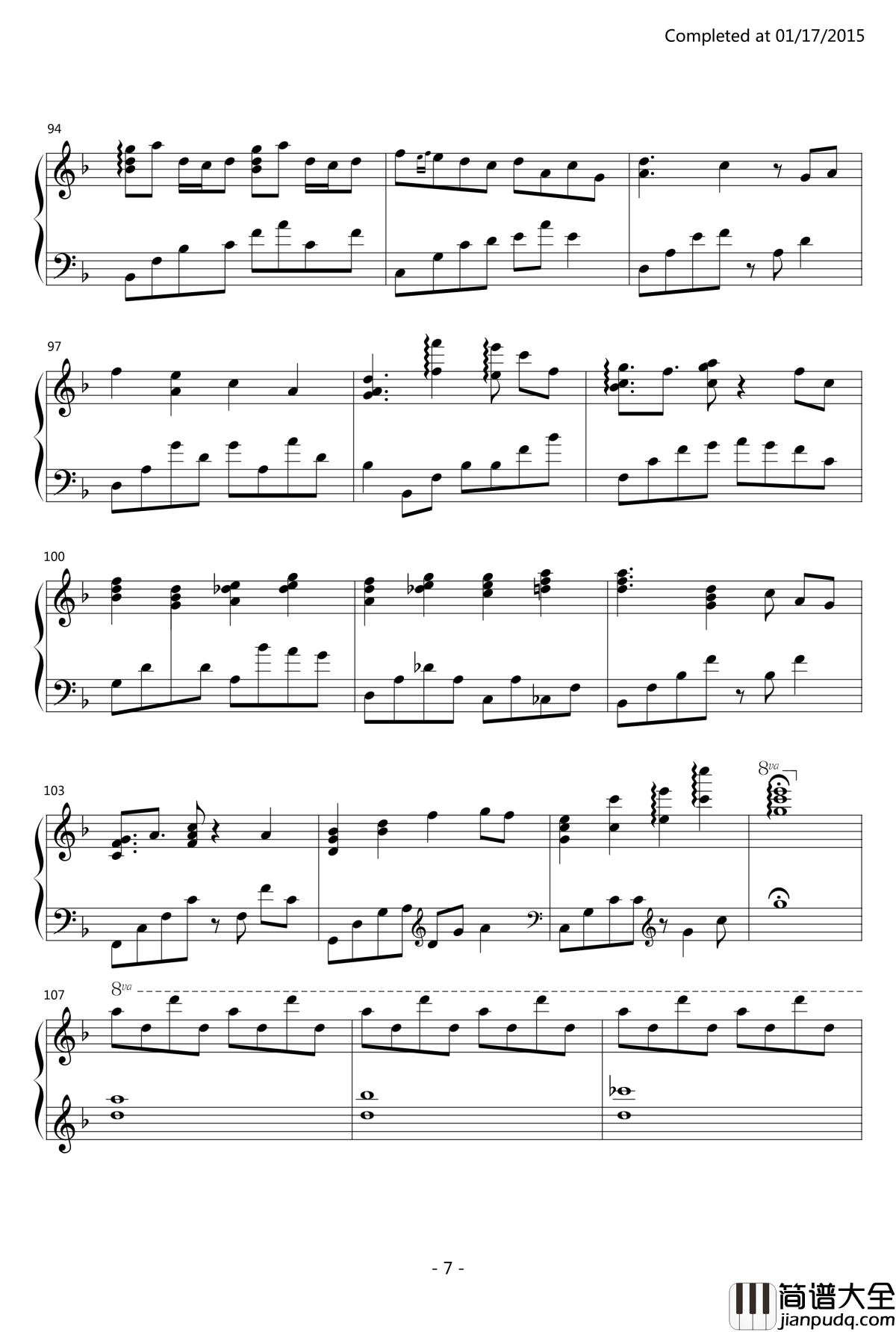 _by_koma'n钢琴谱_伴奏谱_千本樱