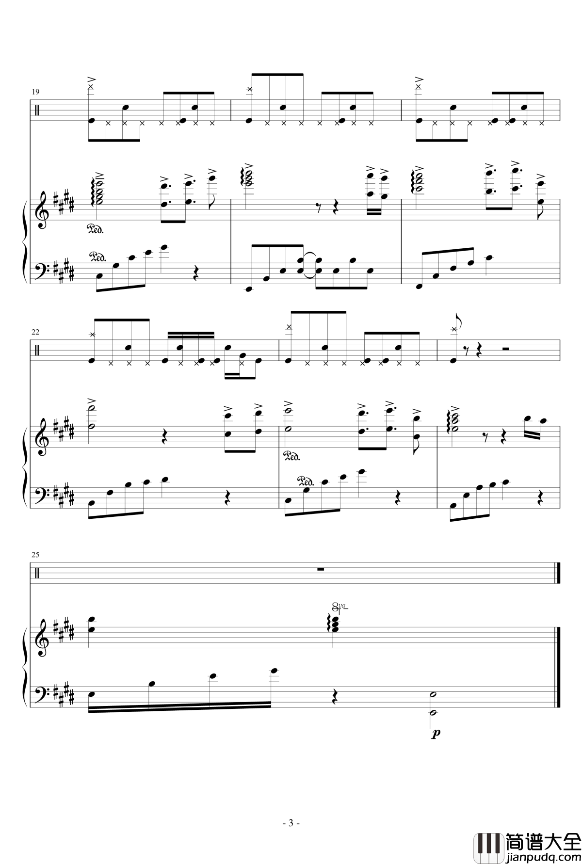 如果不能在一起钢琴谱_爱国者贾泓运