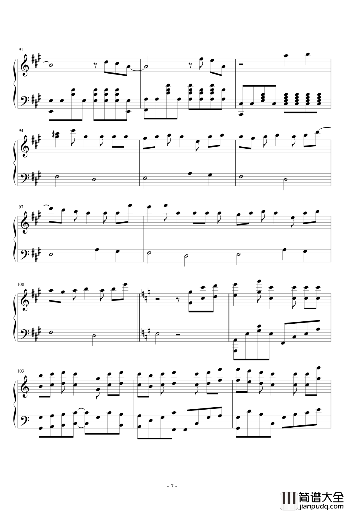 夜光烟花钢琴谱_ENE_1003531967