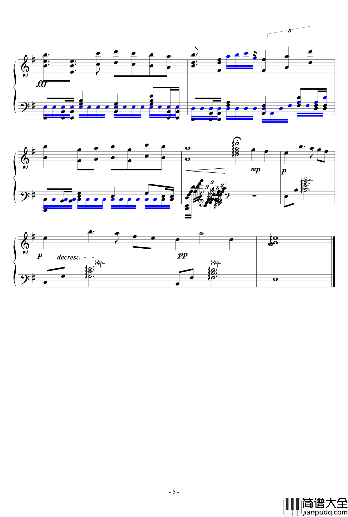 朋友之下钢琴谱_狂音