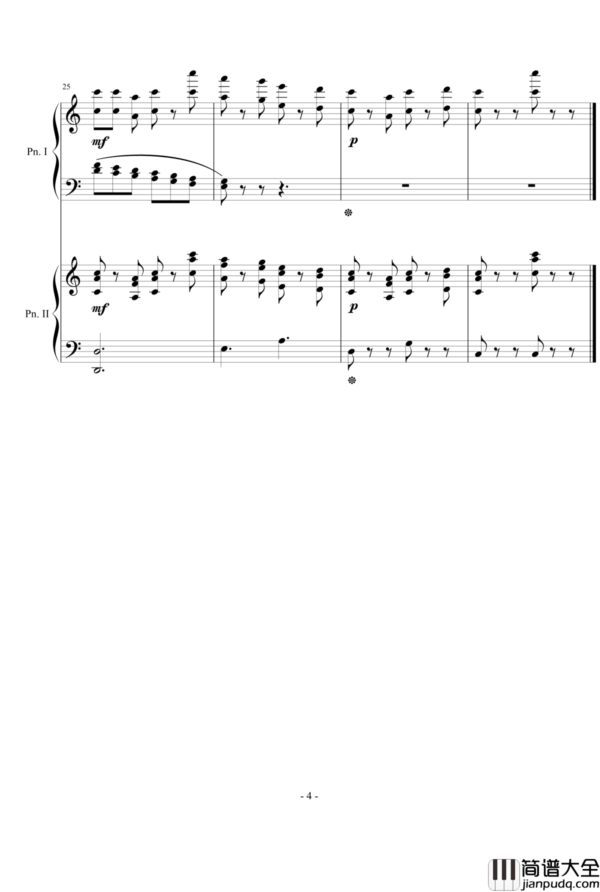 采蘑菇奇遇钢琴谱_主题+变奏_流行追梦人