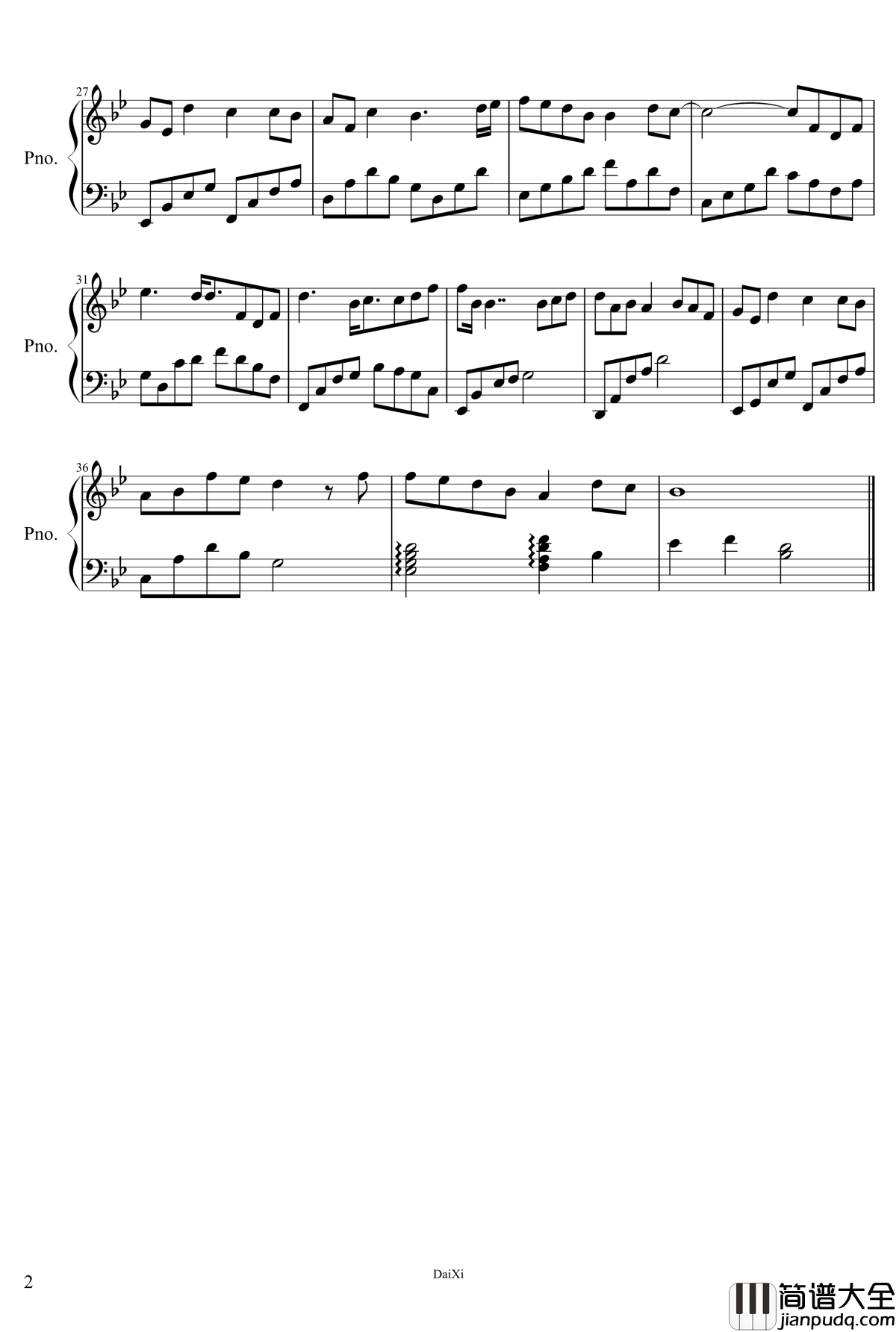 样young钢琴谱_TFboys