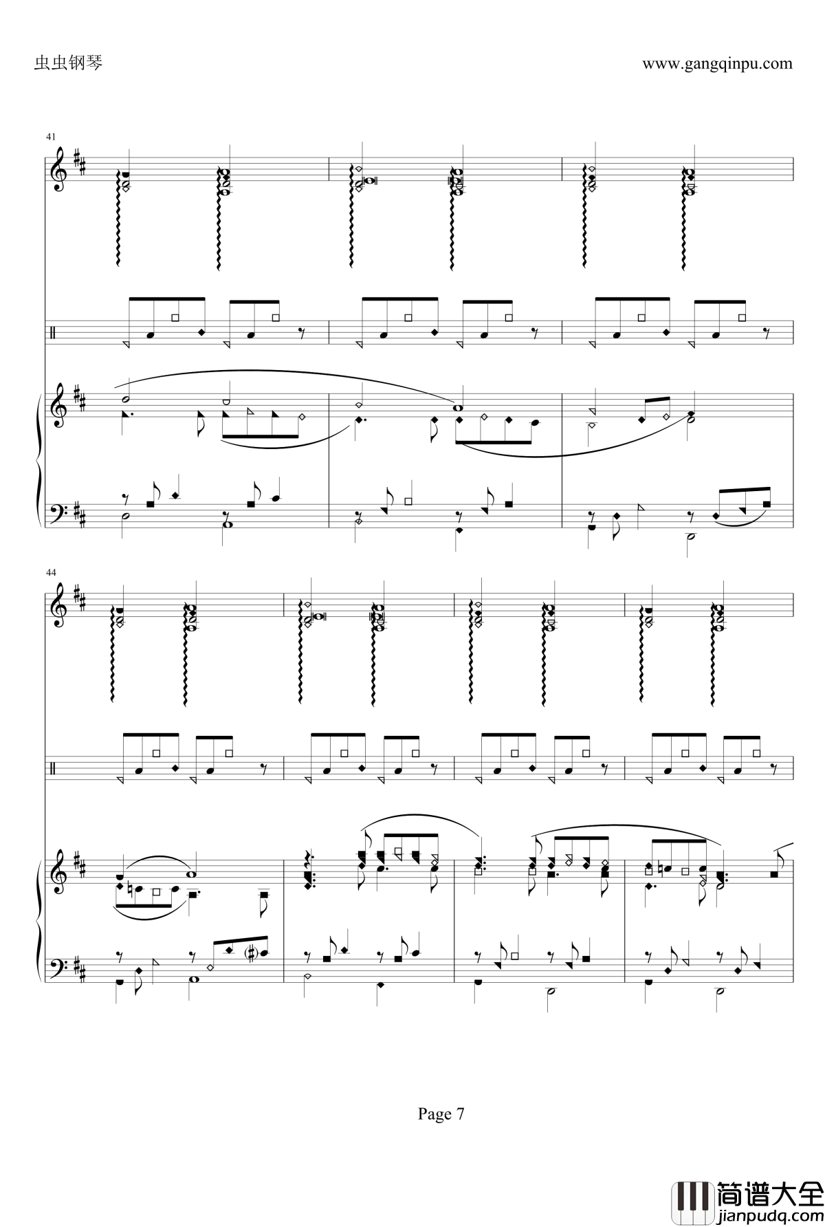 卡农钢琴谱_编配完美钢琴版_帕赫贝尔_Pachelbel