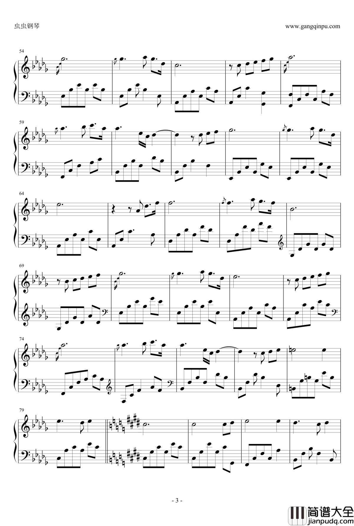 The_past_scenery钢琴谱_Dollman