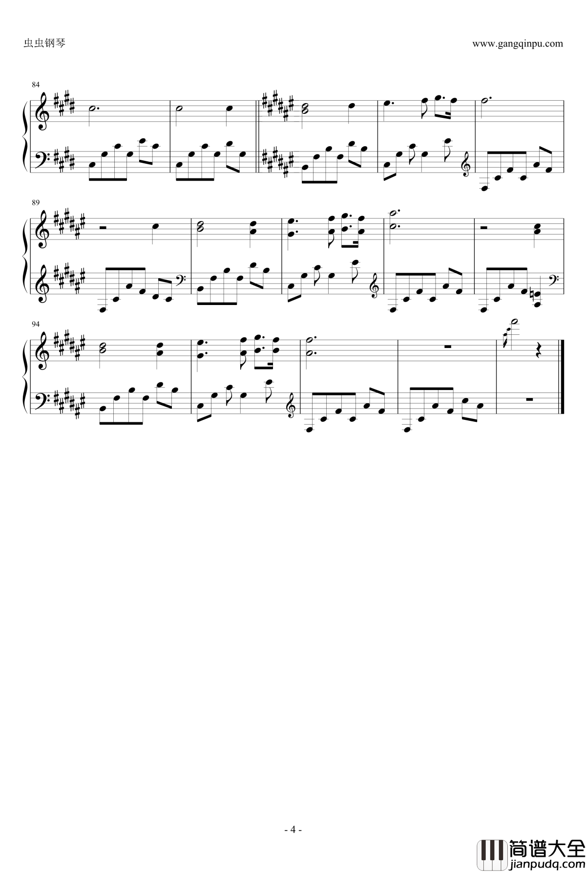 The_past_scenery钢琴谱_Dollman